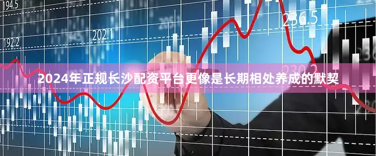 2024年正规长沙配资平台更像是长期相处养成的默契
